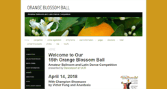 Desktop Screenshot of orangeblossomball.com
