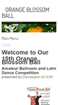 Mobile Screenshot of orangeblossomball.com